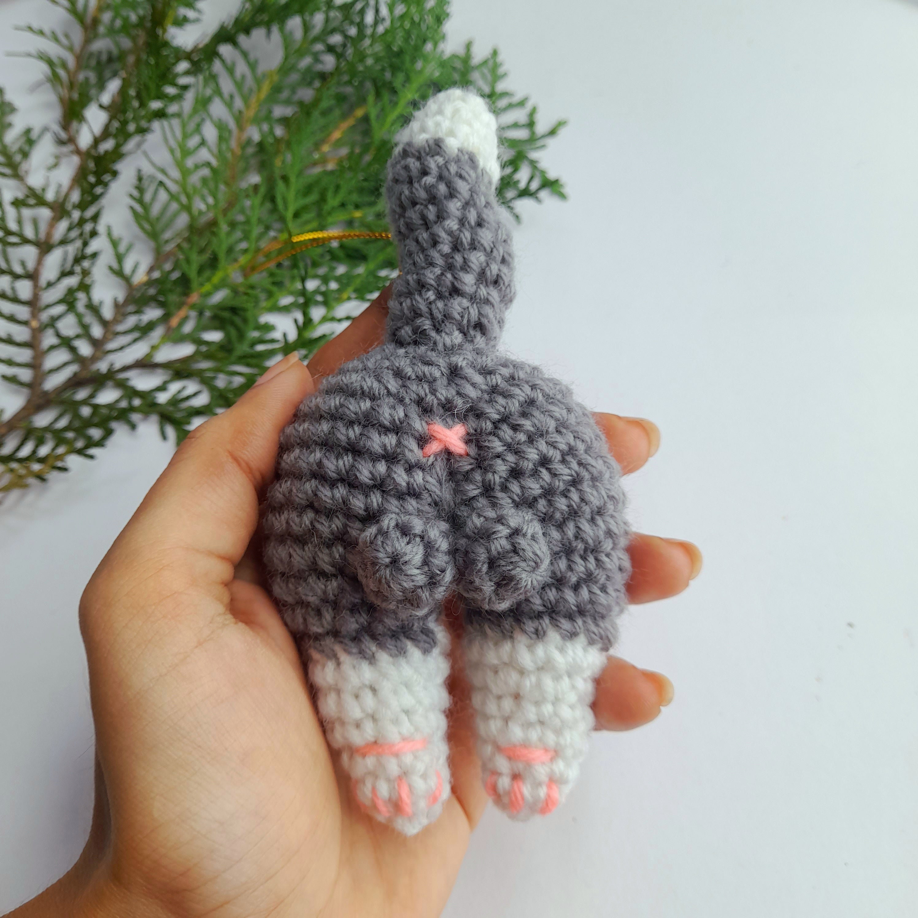 Hilarious Cat butt crochet pattern - Christmas Gift