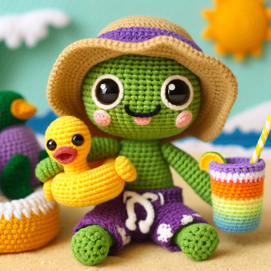 4 in 1 Summer Crochet Pattern Bundle – Fun Amigurumi Designs