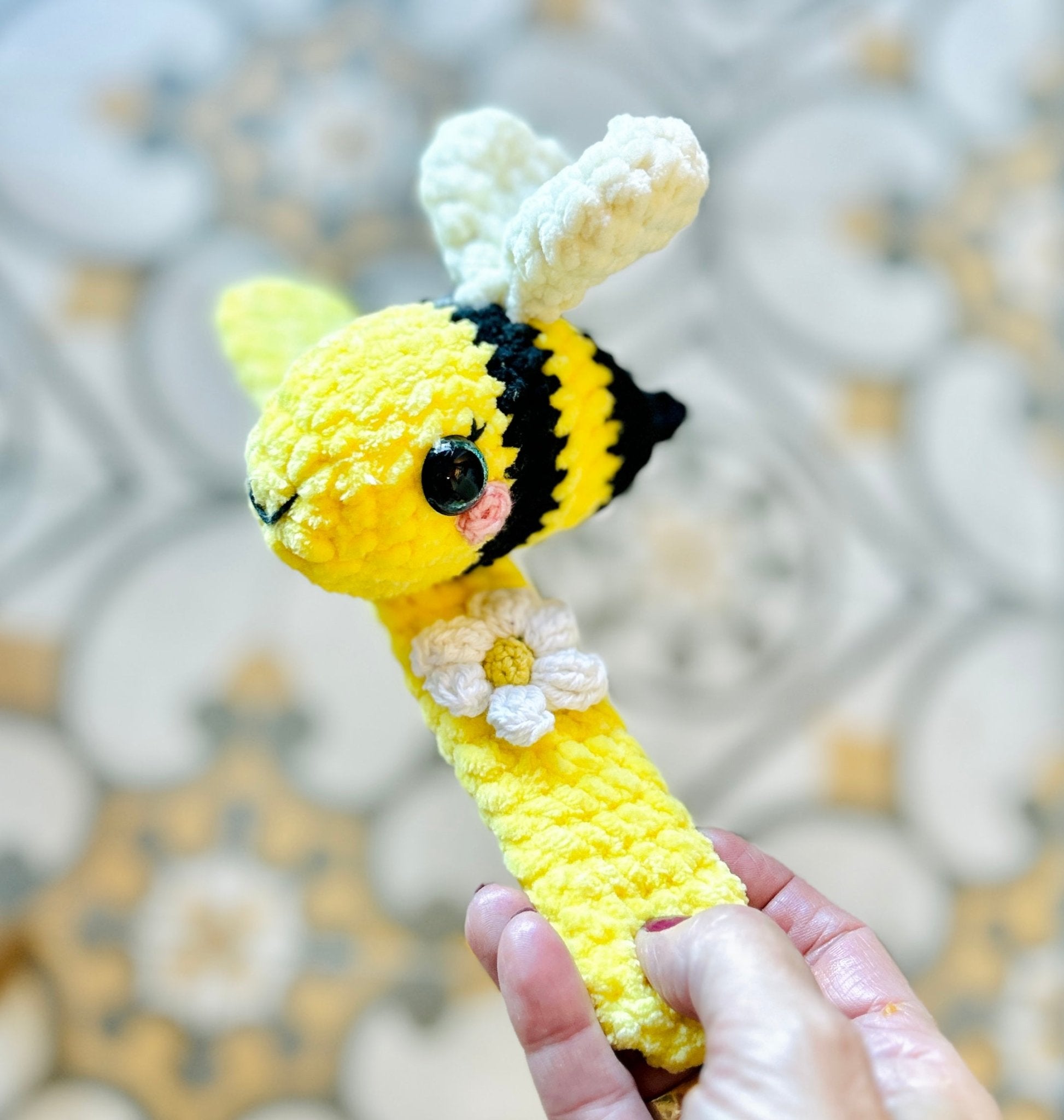 SlappyBee™ Bee Slap Bracelet Crochet Pattern