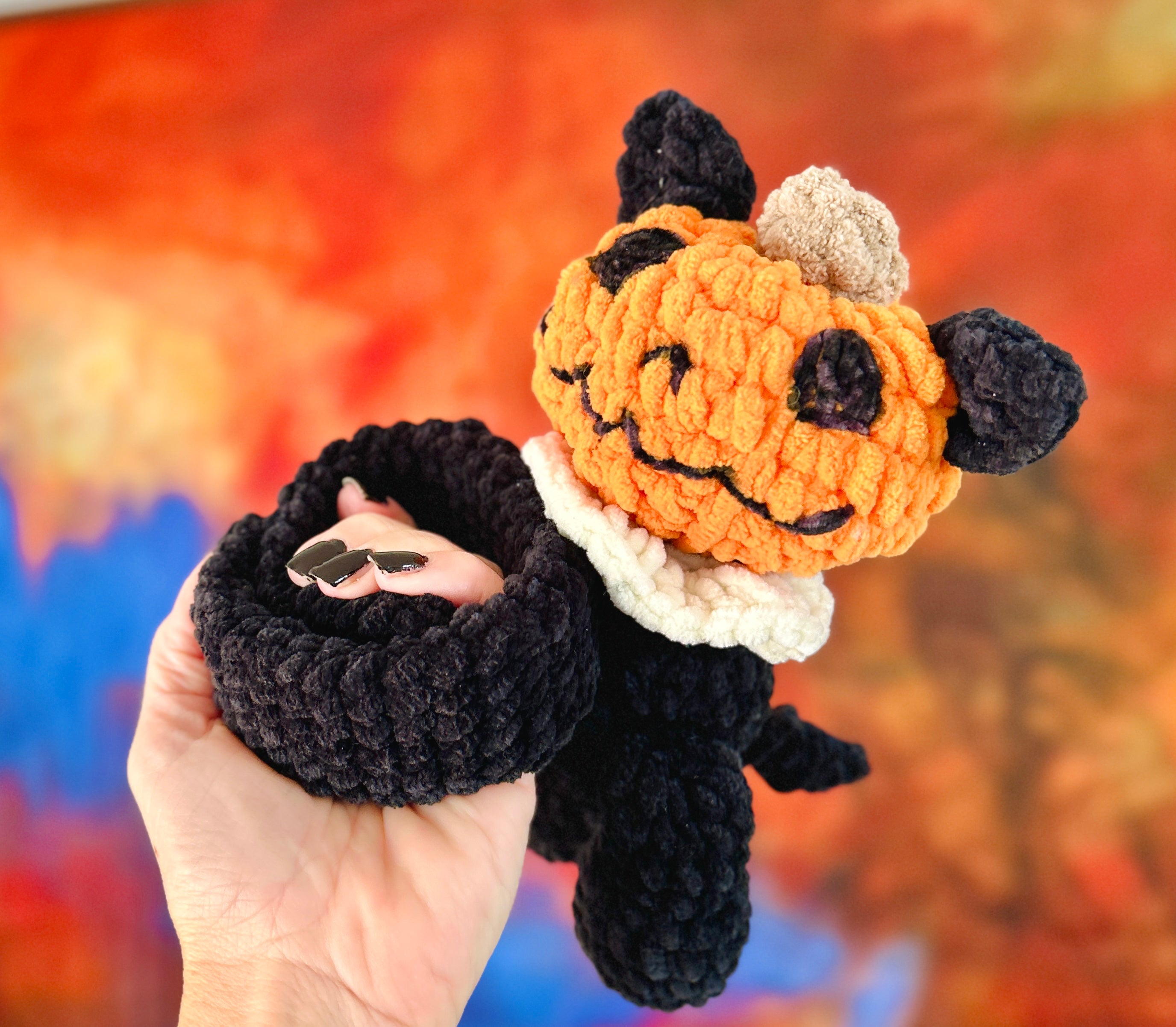 Spooky Pumpkin Hugger Crochet Pattern