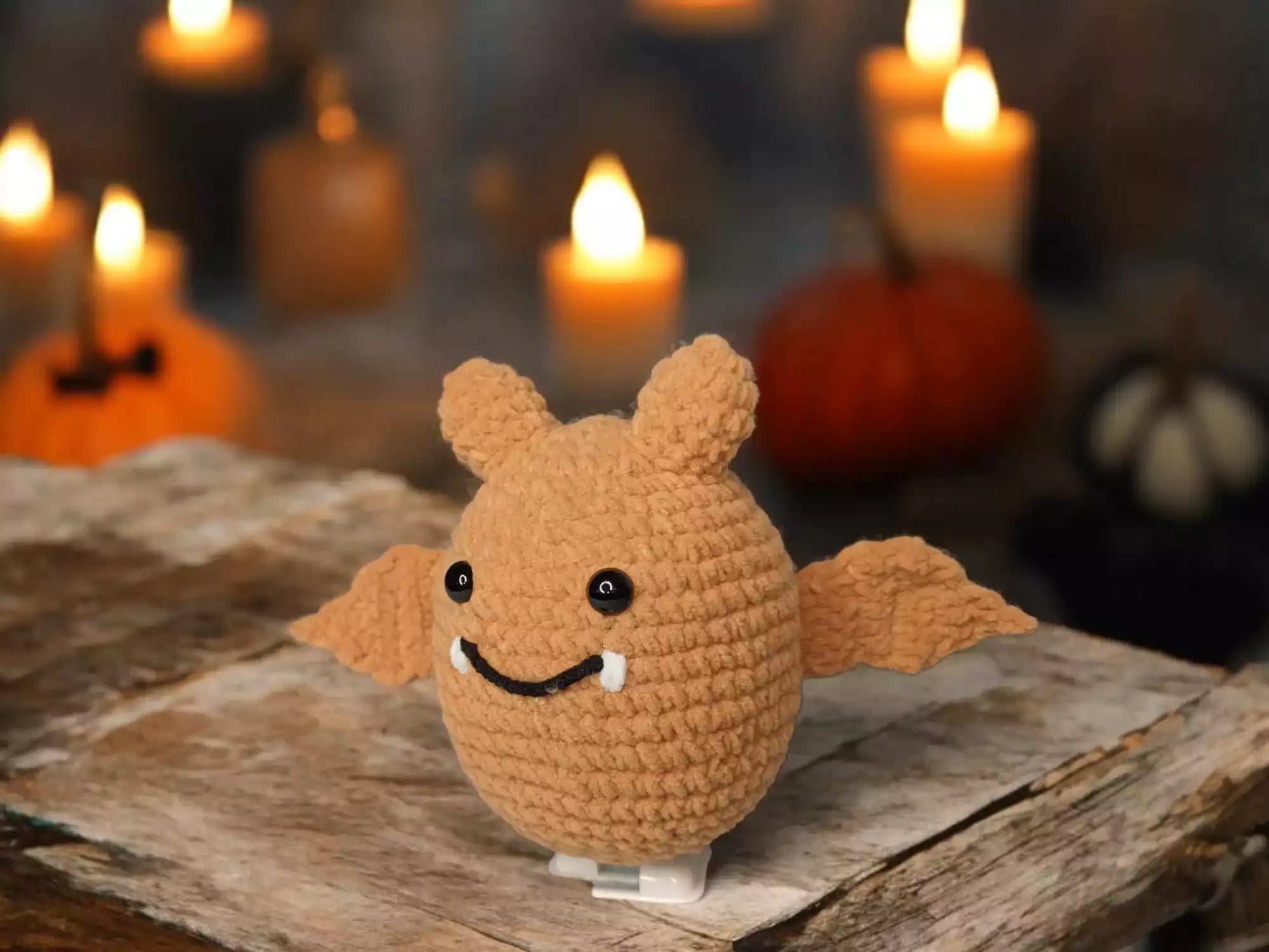 Crochet Walking Halloween Bat Pattern – Fun Amigurumi Toy Design