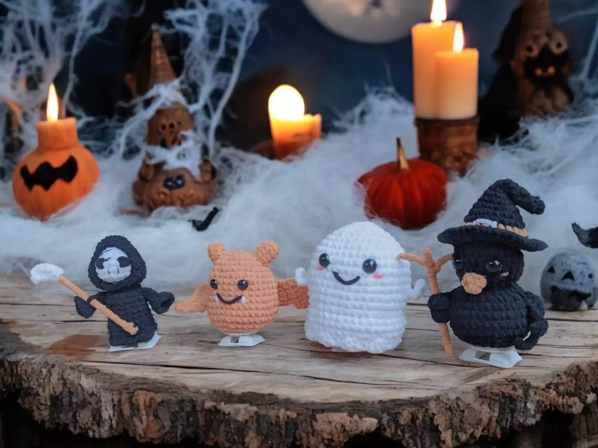 Crochet Walking Haunt Halloween Squad Patterns ( 4 in 1 )