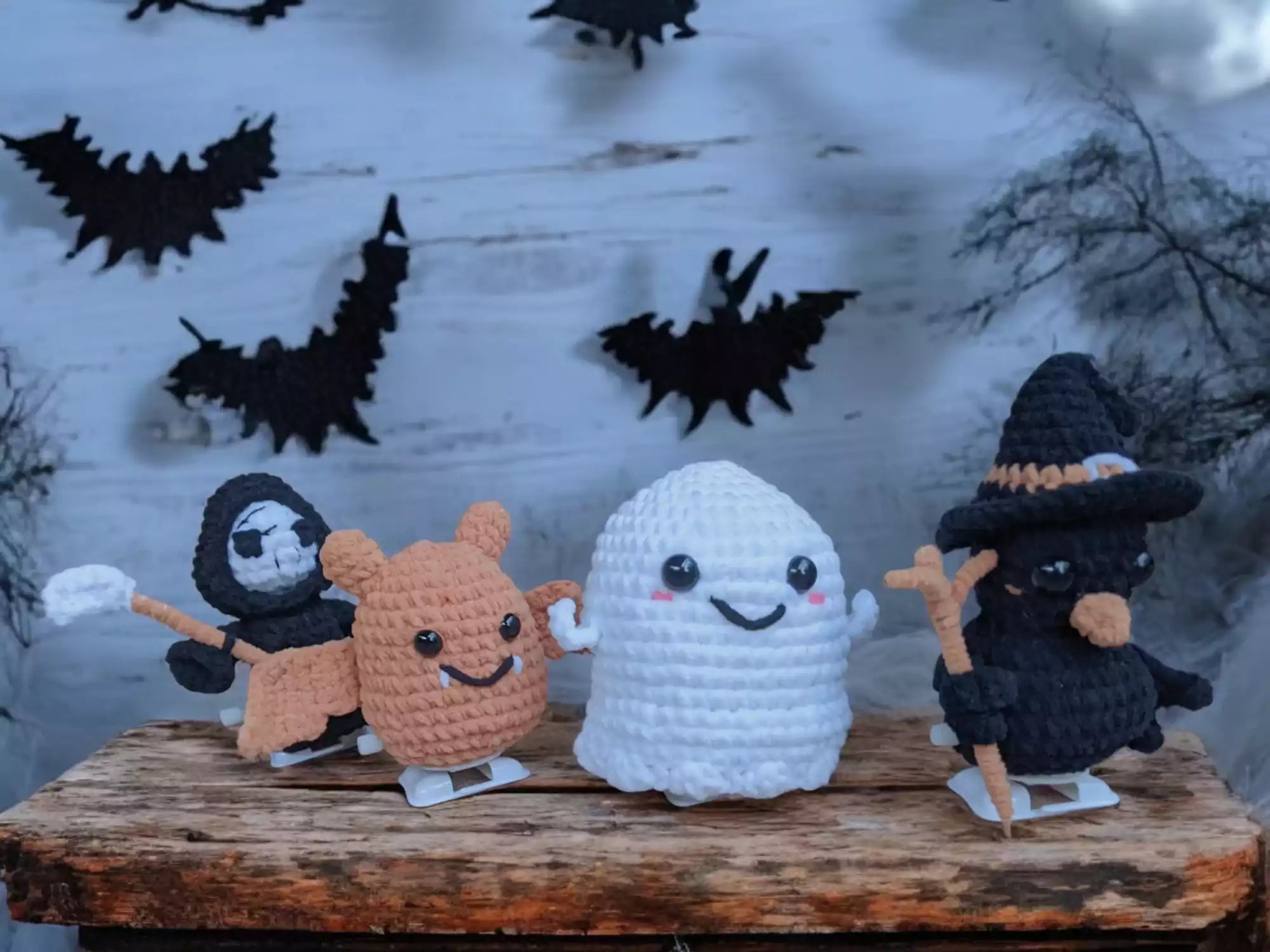 Crochet Walking Haunt Halloween Squad Patterns ( 4 in 1 )