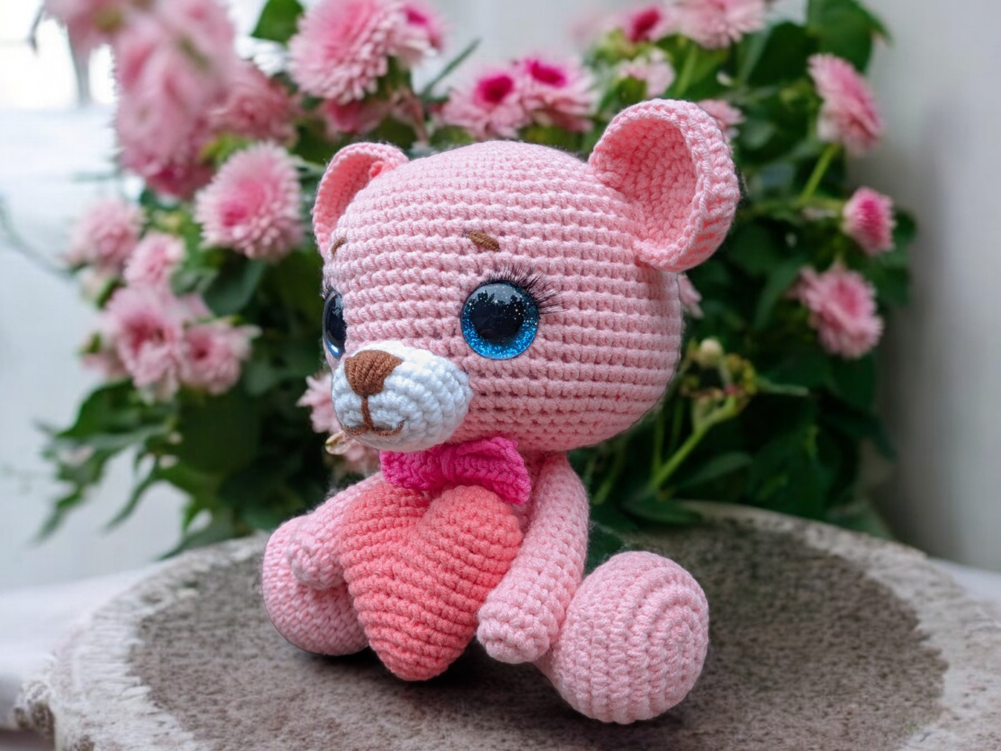 Bella The Bear Crochet Pattern - Valentine's Gift