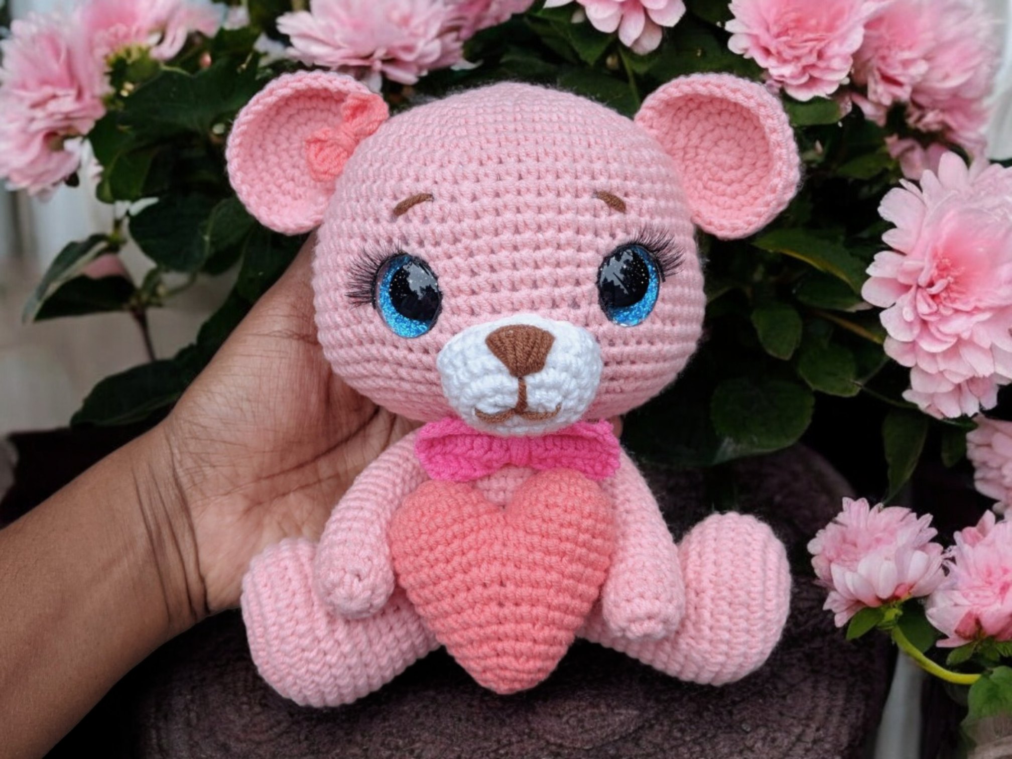 Bella The Bear Crochet Pattern - Valentine's Gift