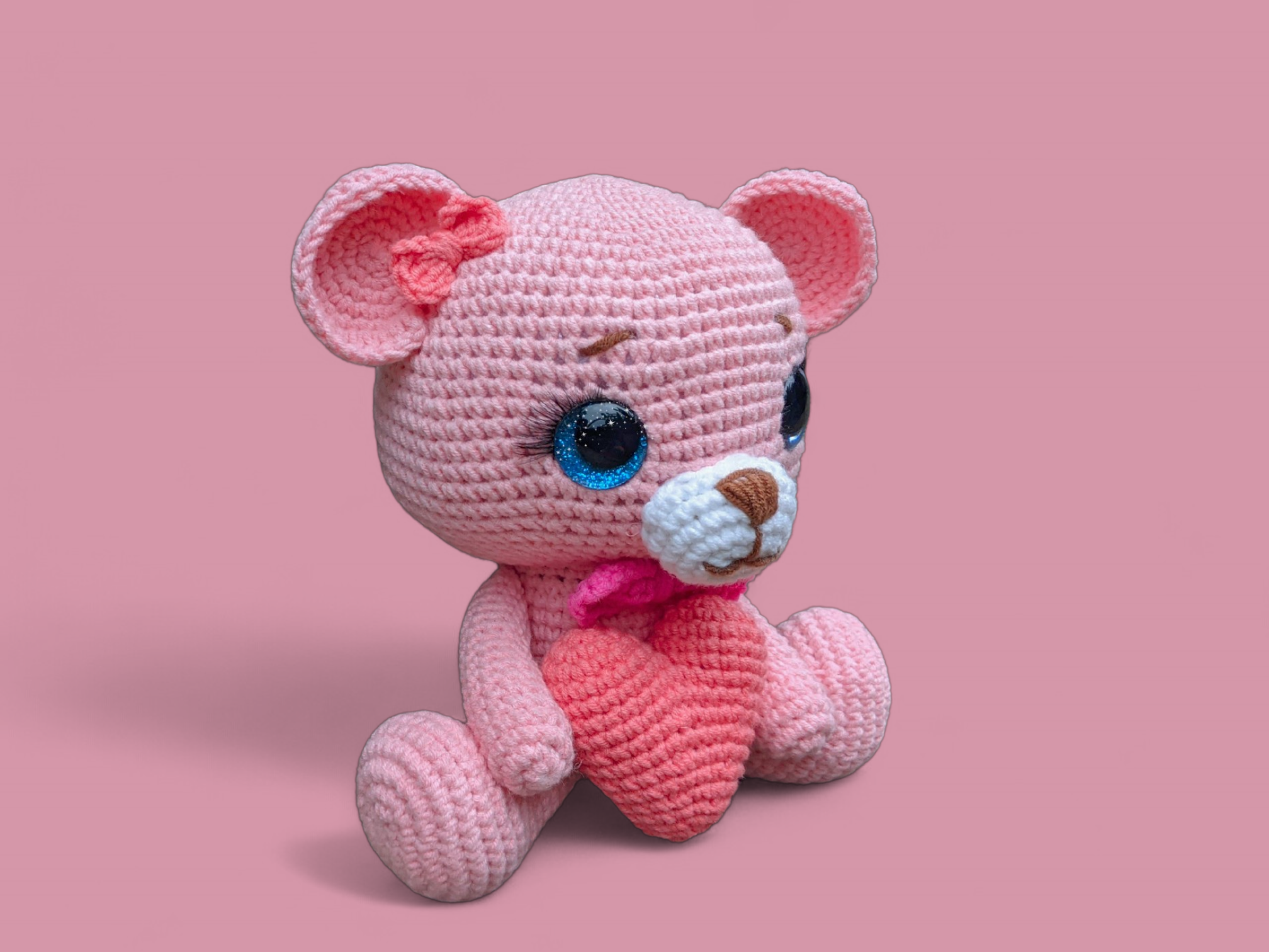 Bella The Bear Crochet Pattern - Valentine's Gift