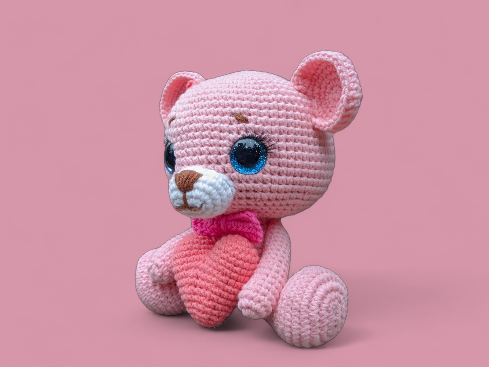 Bella The Bear Crochet Pattern - Valentine's Gift