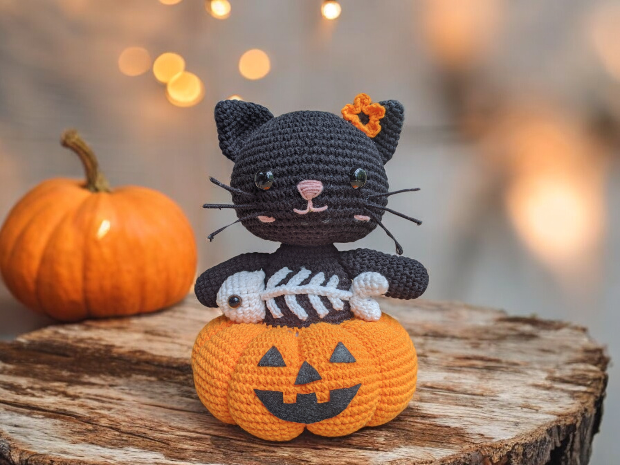 Crochet Halloween Kitty Amigurumi Pattern – Cute & Spooky Design