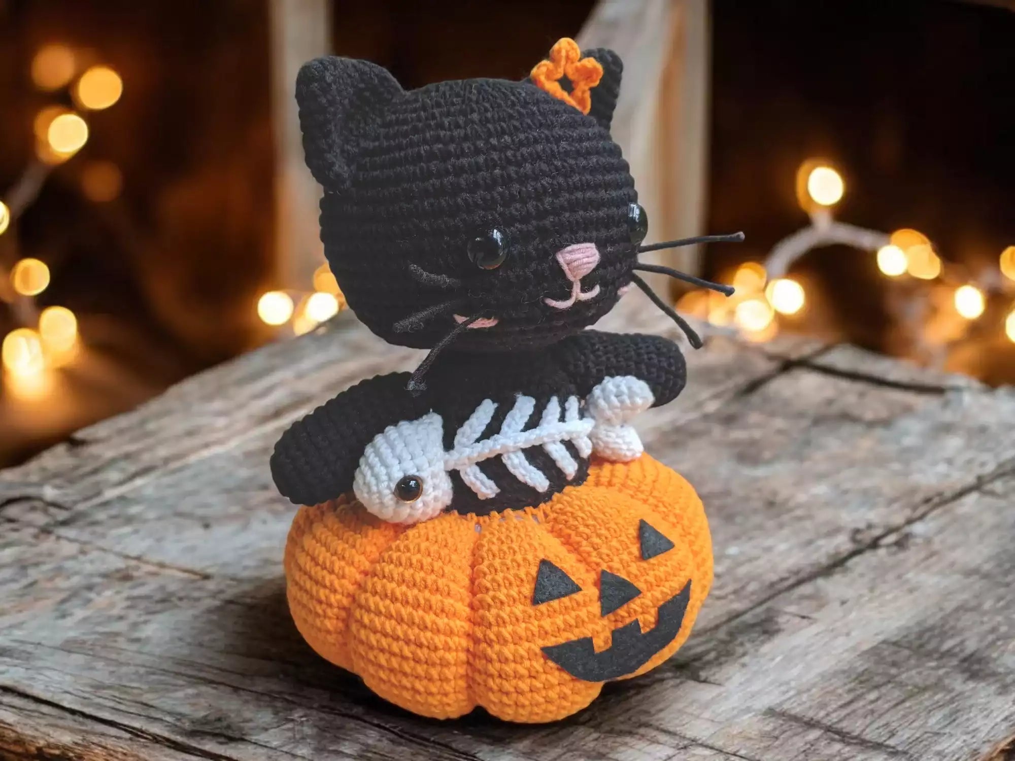 Crochet Halloween Kitty Amigurumi Pattern – Cute & Spooky Design