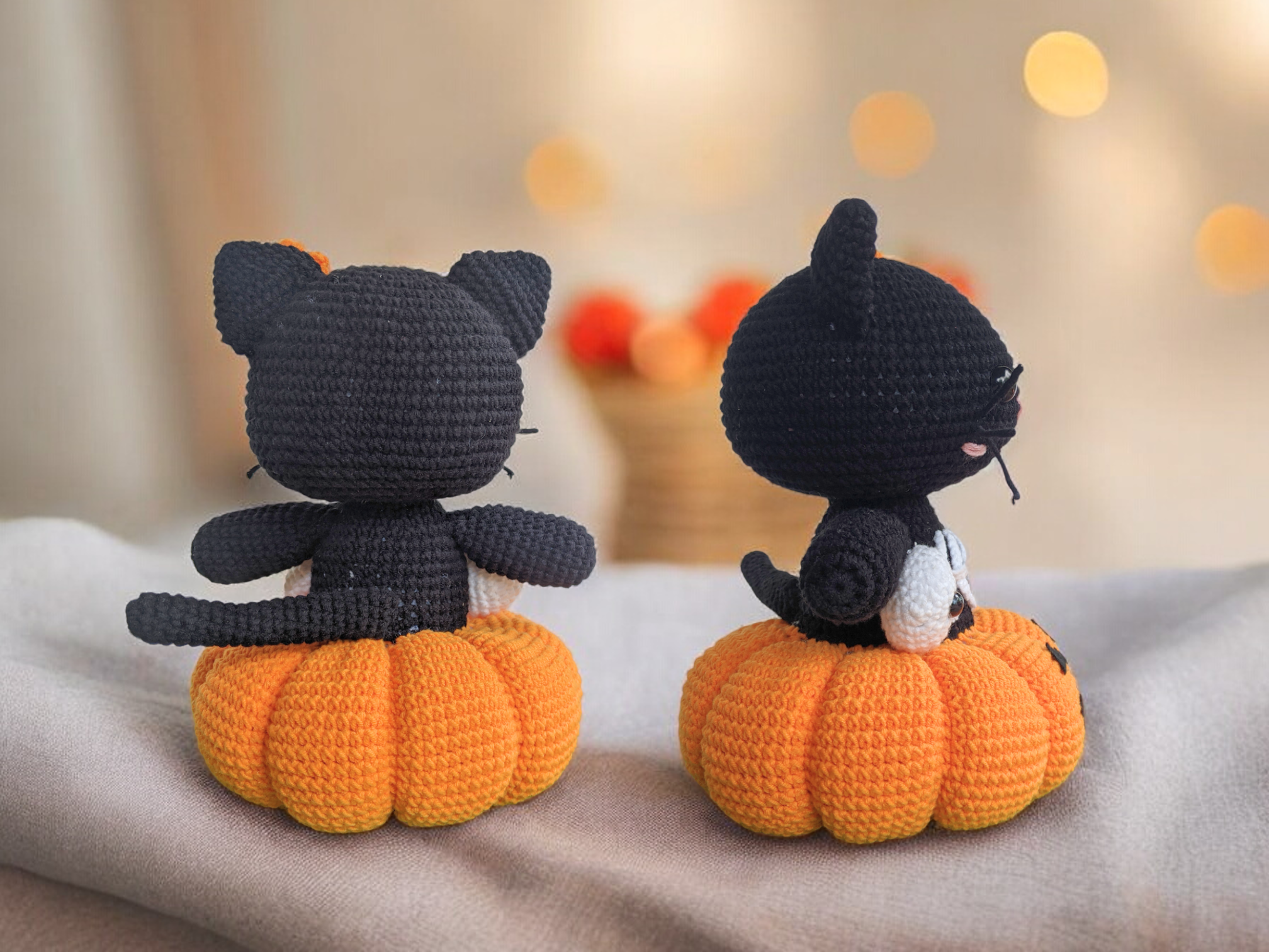 Crochet Halloween Kitty Amigurumi Pattern – Cute & Spooky Design