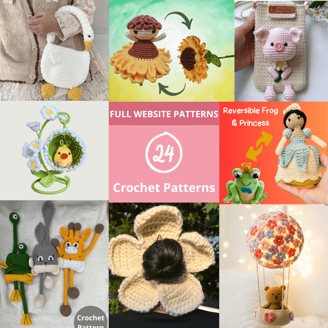ALL OUR 24 CROCHET PATTERNS [ 85% OFF ]