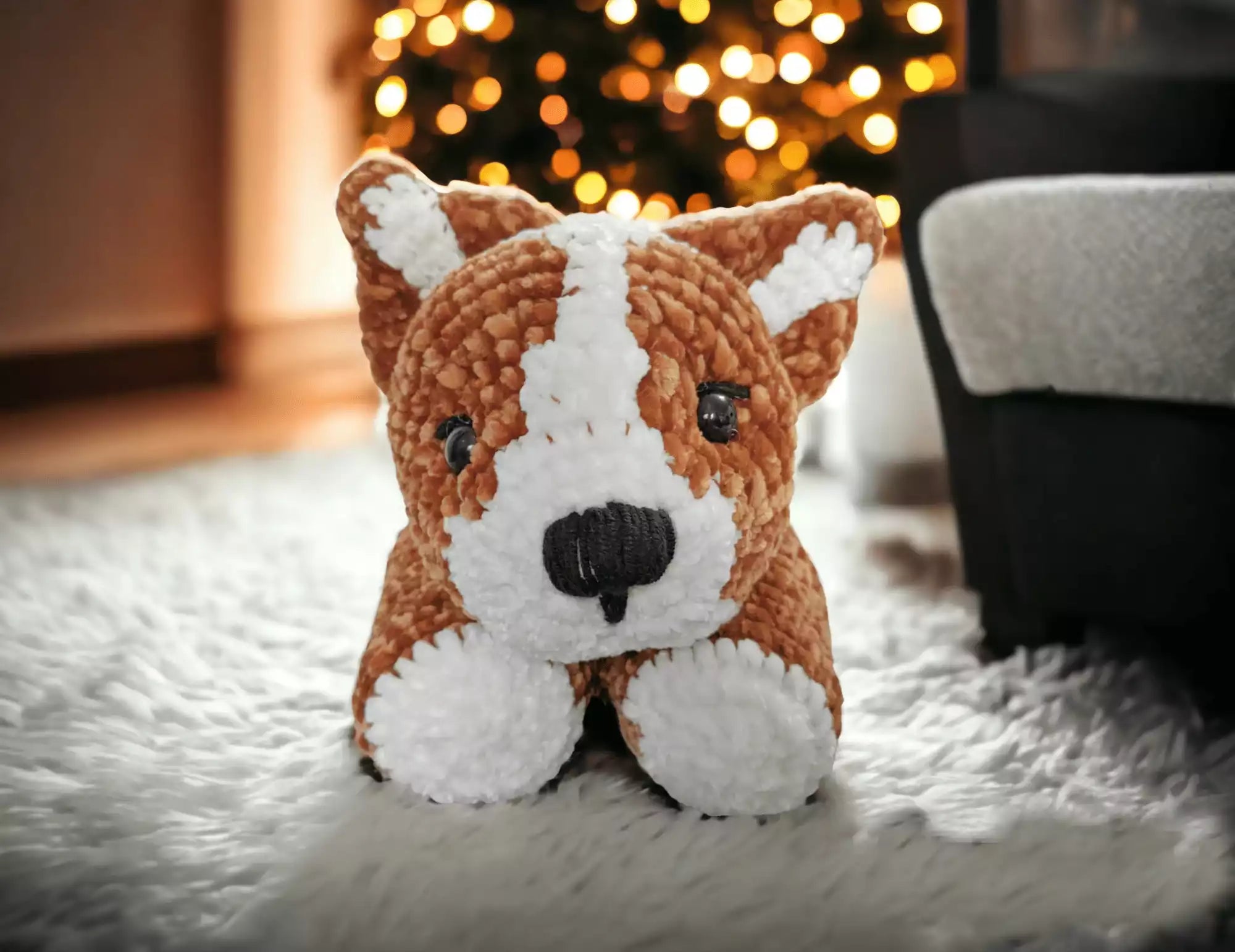 Crochet Fluffy Cute Dog Pattern – Beginner Friendly Amigurumi Project