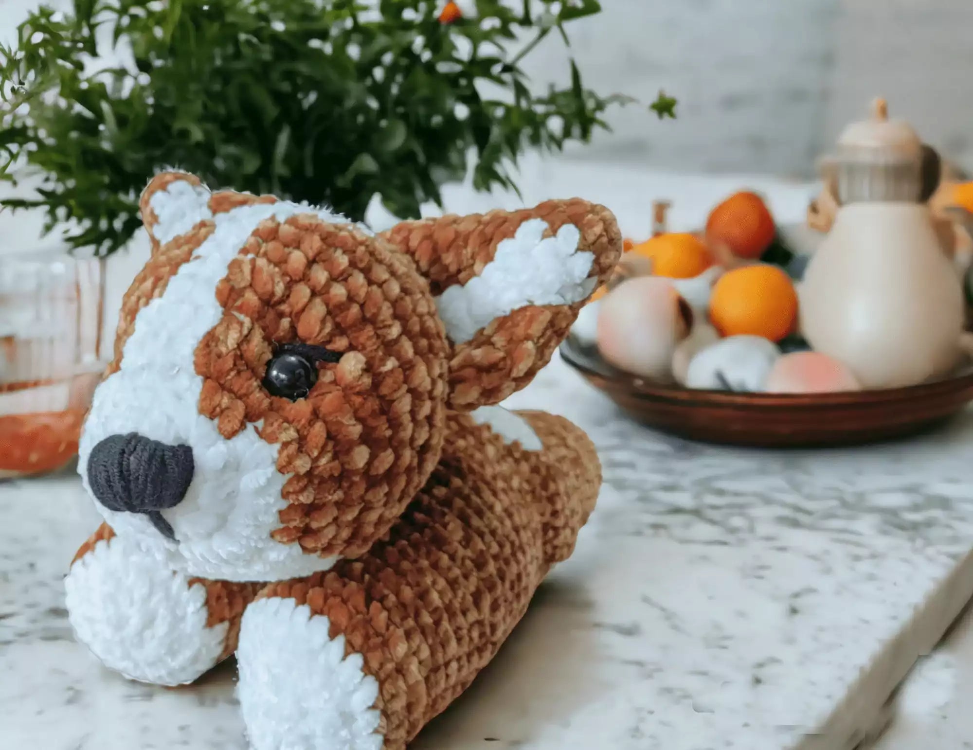 Crochet Fluffy Cute Dog Pattern – Beginner Friendly Amigurumi Project