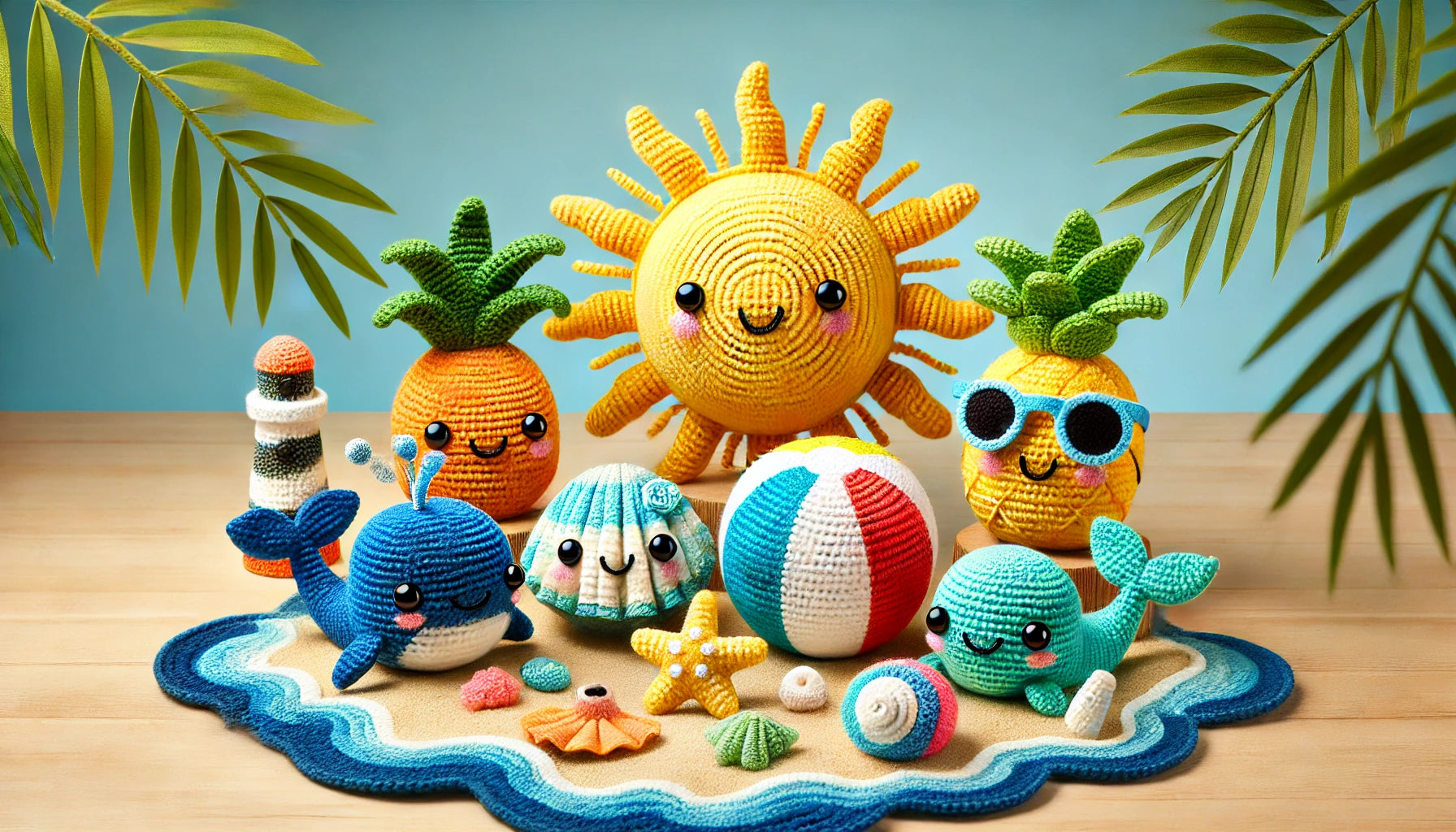 Crochet Summer Fun Squad Pattern – 6 Amigurumi Designs for Sunny Days