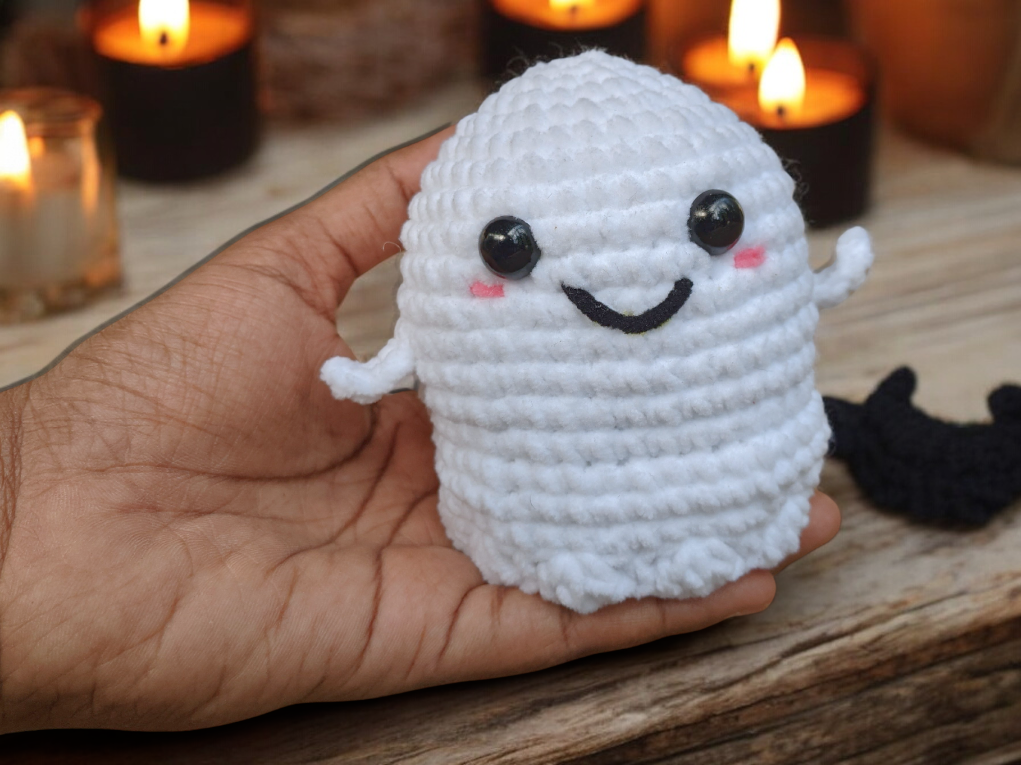 Crochet Walking Halloween Ghost Amigurumi Pattern – Spooky Interactive Crochet Design