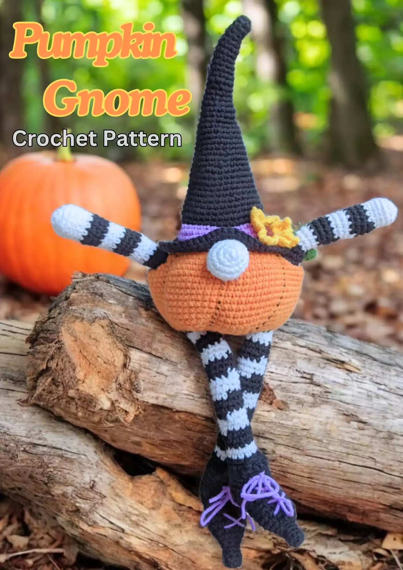 Stretchable Pumpkin Gnome Crochet Pattern