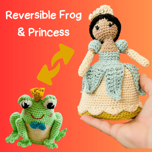 Crochet Princess &frog Photo PropSet newest