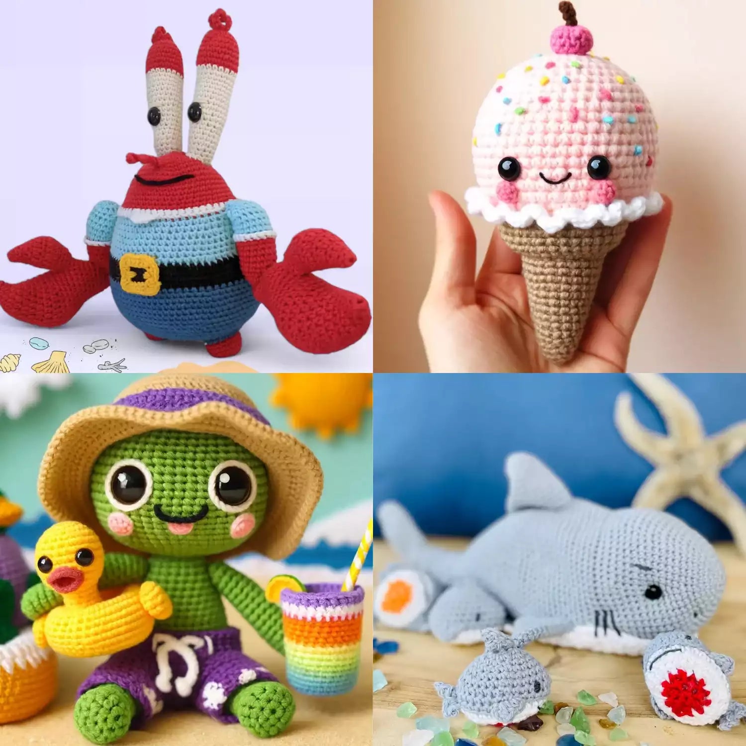 Crochet toy deals bundle