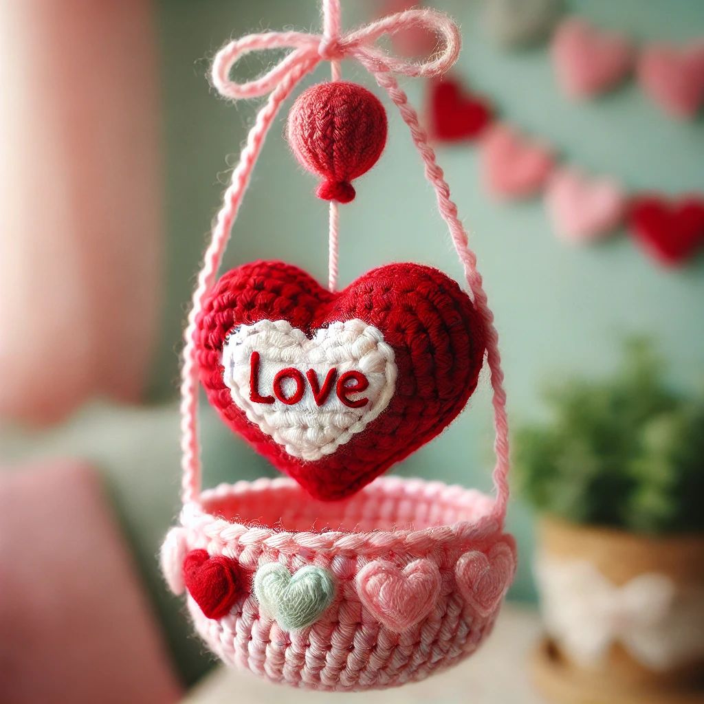 Love Hot Air Balloon Crochet Pattern