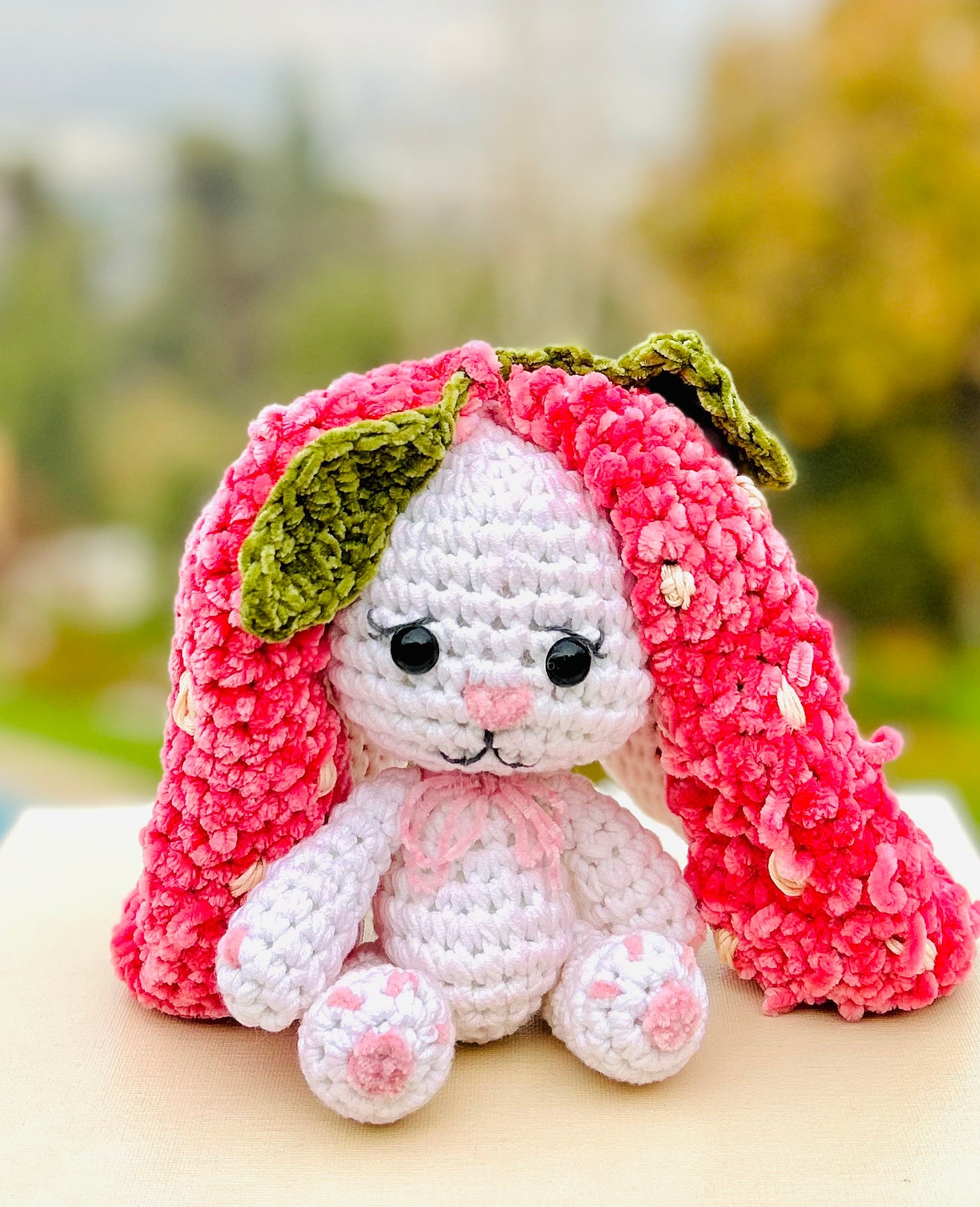 Easter Rabbit Transformed into Strawberry Crochet Pattern