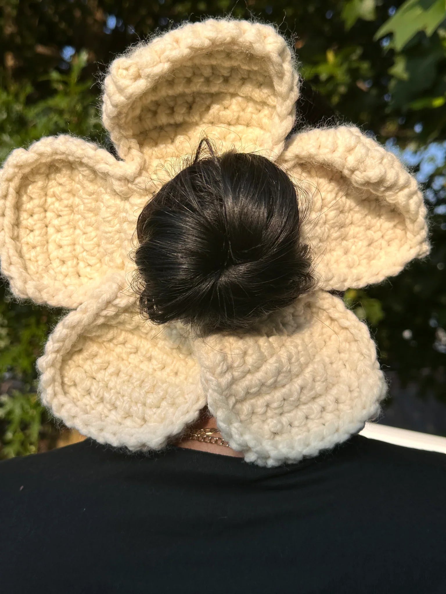 Big Flower, Star & Heart Scrunchies Crochet Pattern